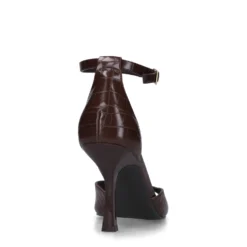 Bruine sandalen met hak
