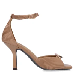 Bruine sandalen met hak