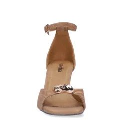 Bruine sandalen met hak