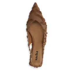 Bruine slingbacks