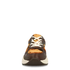 Bruine sneakers met cow print
