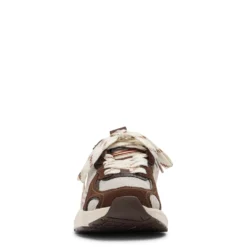 Bruine sneakers met multicolor design