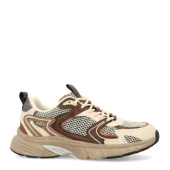 Bruine sneakers met multicolor details