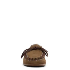 Bruine suède bootschoenen met studs