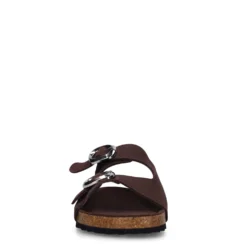 Bruine suède slippers