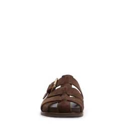 Bruine suède slippers