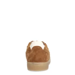 Bruine suède teddy sneakers
