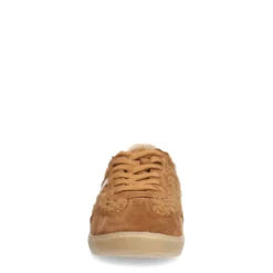 Bruine suède teddy sneakers