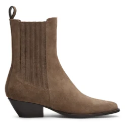 Bruine suède western laarsjes