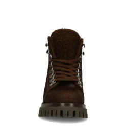 Bruine veterlaarsjes met pony hair