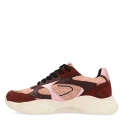 Burgundy sneakers