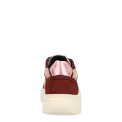 Burgundy sneakers