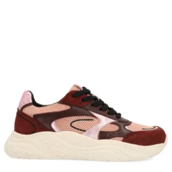 Burgundy sneakers