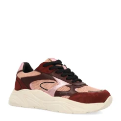 Burgundy sneakers
