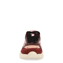 Burgundy sneakers
