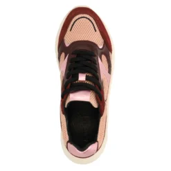 Burgundy sneakers