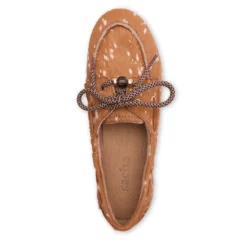 Cognac bambi print bootschoenen