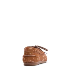 Cognac bambi print bootschoenen