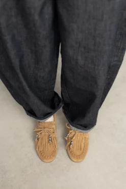 Cognac suède bootschoenen