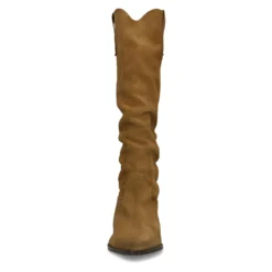 Cognac suède cowboylaarzen