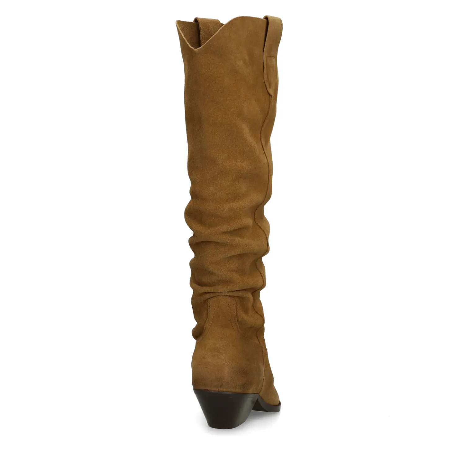 Cognac suède cowboylaarzen