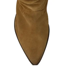 Cognac suède cowboylaarzen