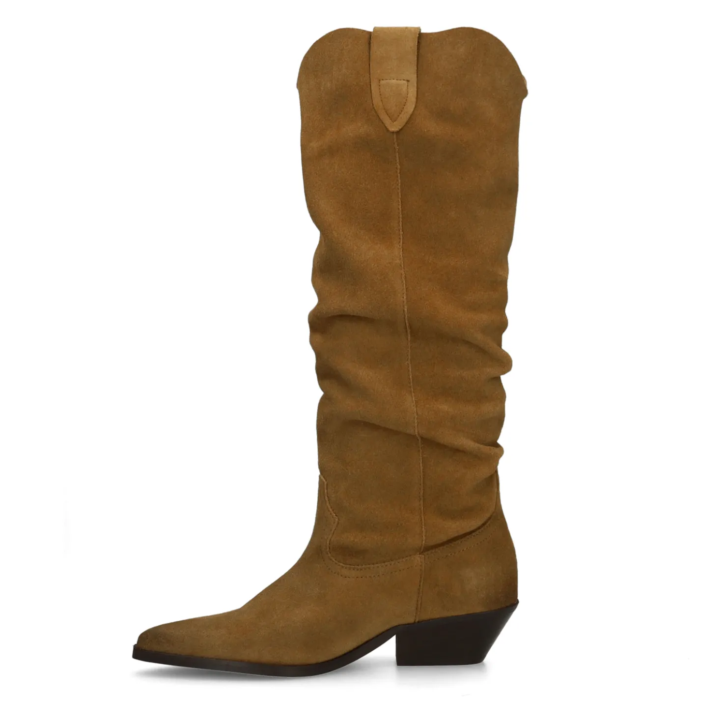 Cognac suède cowboylaarzen
