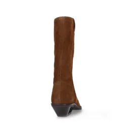 Cognac suède cowboylaarzen