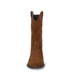 Cognac suède cowboylaarzen