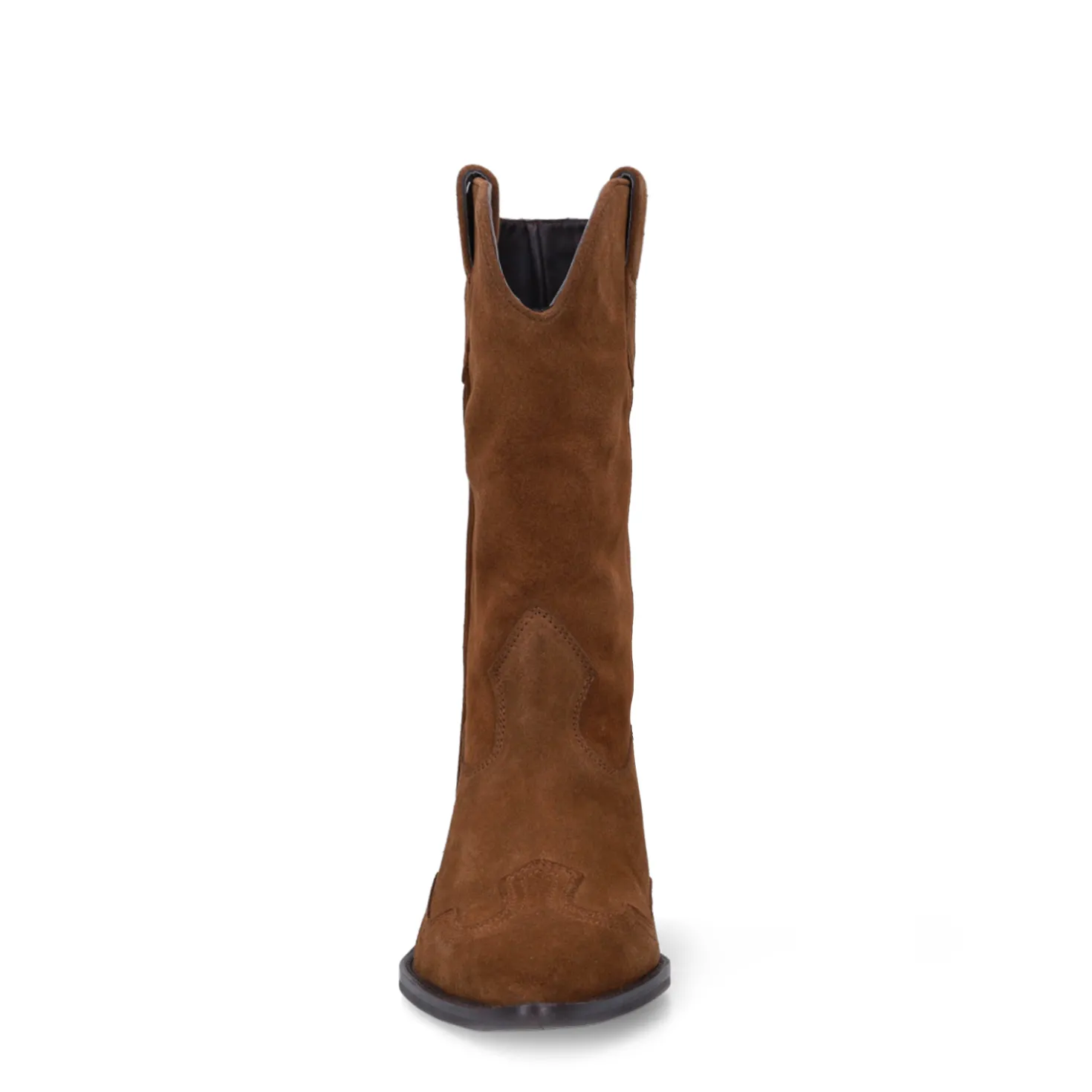Cognac suède cowboylaarzen