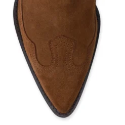 Cognac suède cowboylaarzen