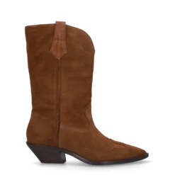 Cognac suède cowboylaarzen