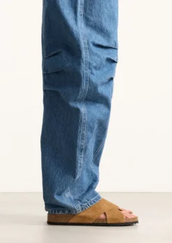Cognac suède slippers