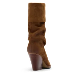 Cognac suède slouchy laarzen