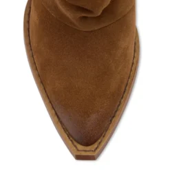 Cognac suède slouchy laarzen