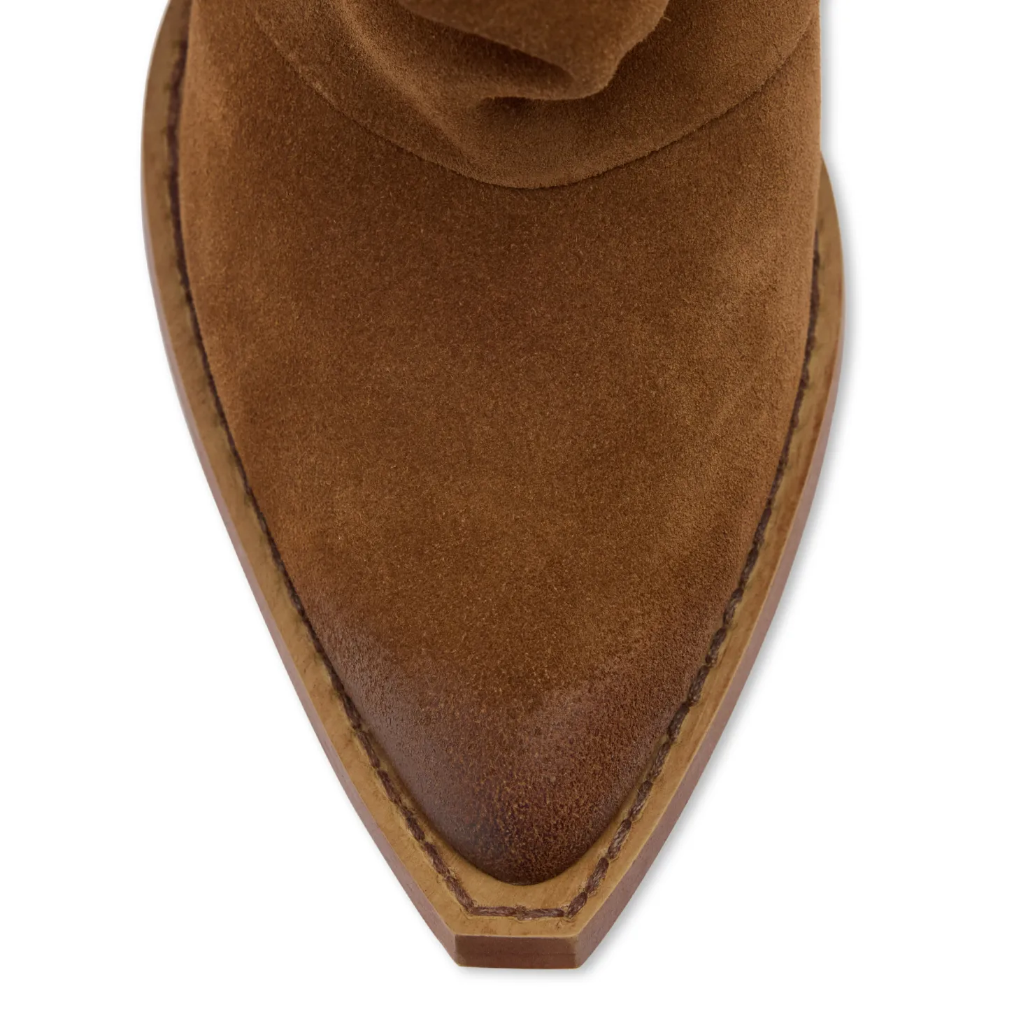 Cognac suède slouchy laarzen