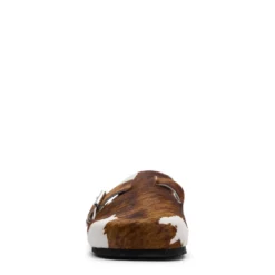 Cow clogs met gesp