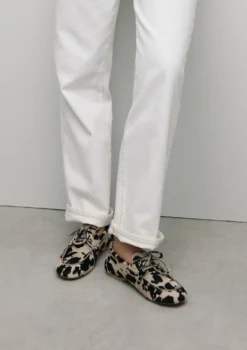 Cow print bootschoenen