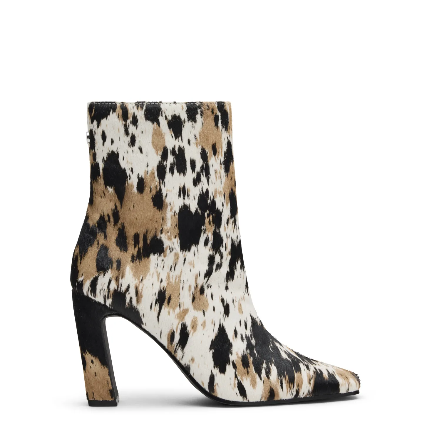 Cow print enkellaarsjes met hak