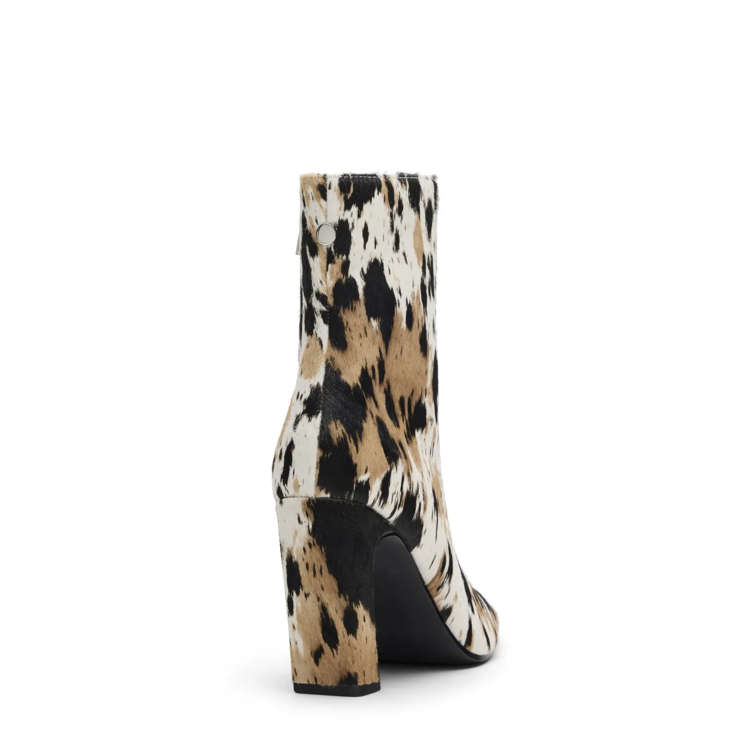 Cow print enkellaarsjes met hak