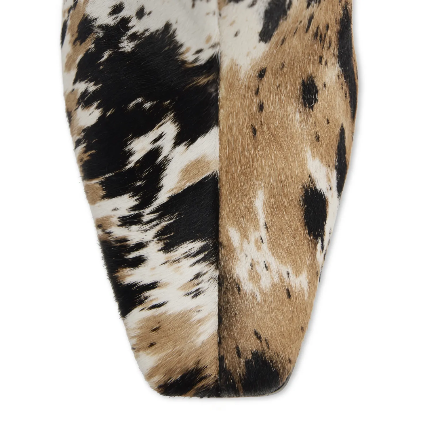 Cow print enkellaarsjes met hak