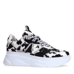 Cow print sneakers