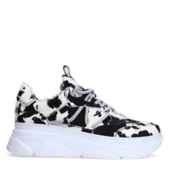 Cow print sneakers