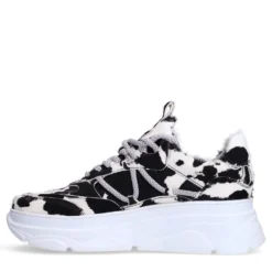 Cow print sneakers
