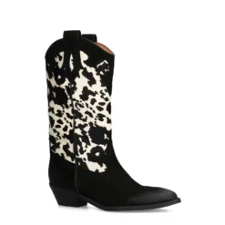 Cow print suède cowboylaarzen