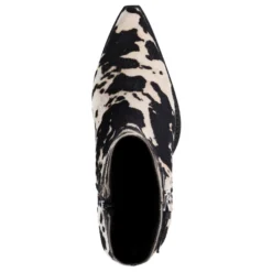 Cow print western enkellaarsjes