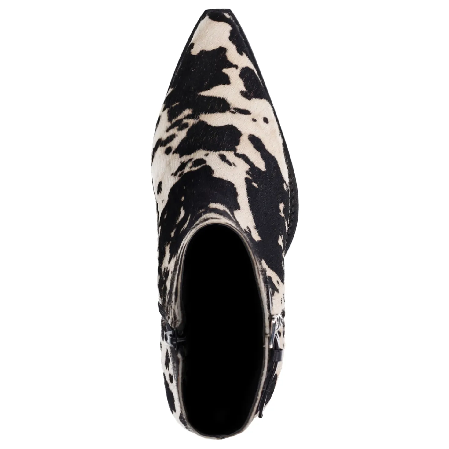 Cow print western enkellaarsjes