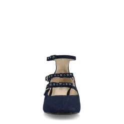 Donkerblauwe denim Mary Jane's