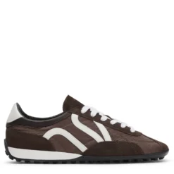 Donkerbruine suède sneakers