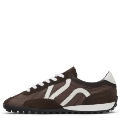 Donkerbruine suède sneakers